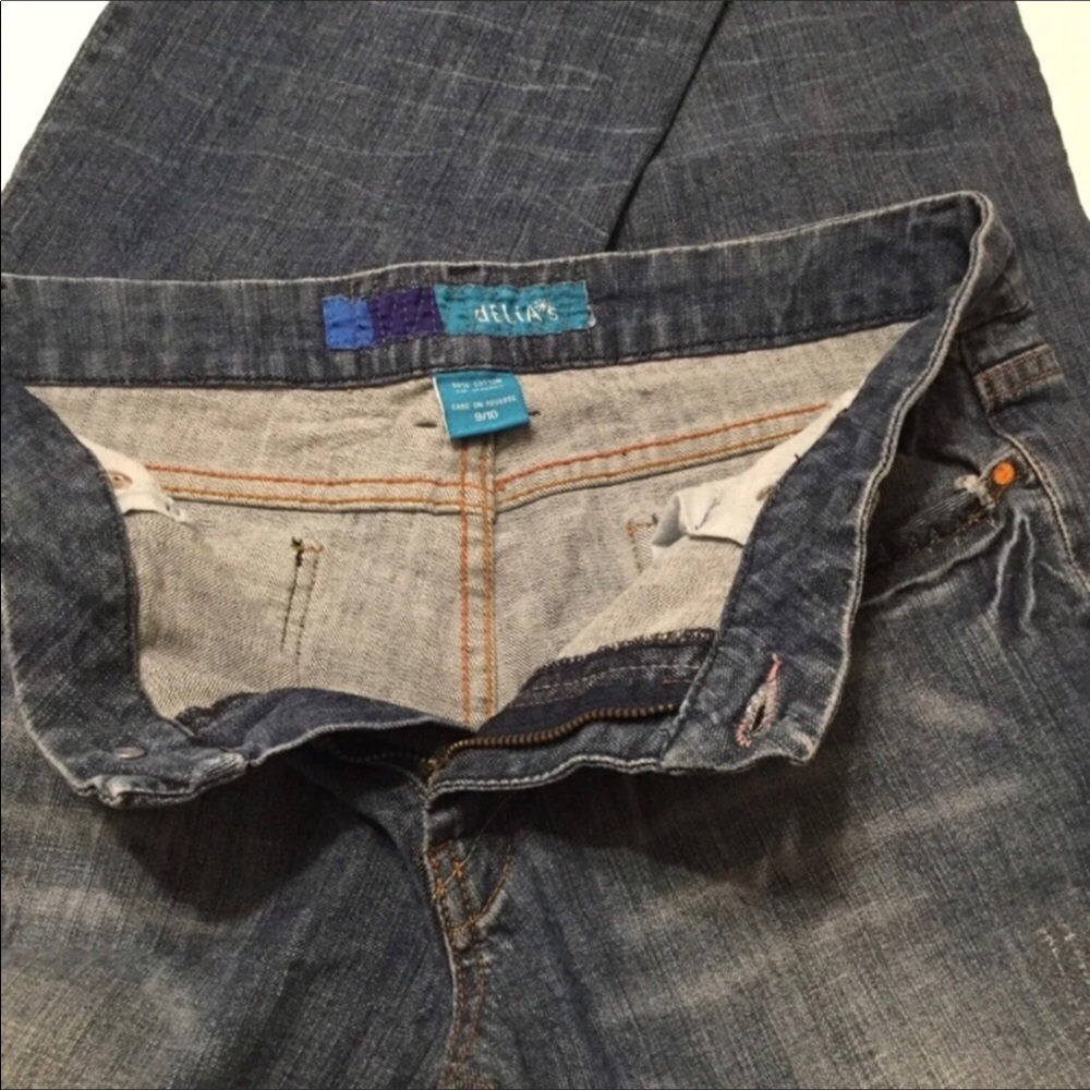dELIA’s Boot Cut Distressed Mid Rise Jeans 9/10 - Picture 6 of 8